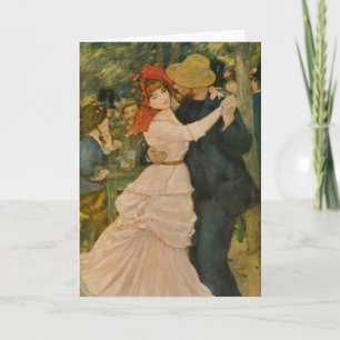 Cartão Pierre-Auguste Renoir's Dance at Bougival (1883)