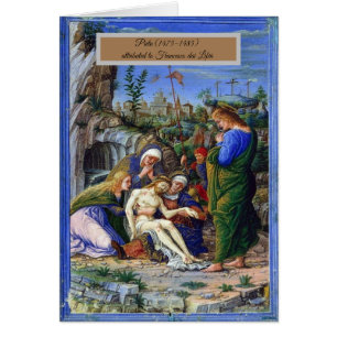 Cartão Pietà de Jesus Cristo