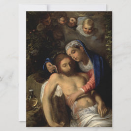 Cartão Pietà (Maria e Jesus) (por Adam Elsheimer)