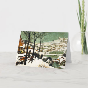 Cartão Pieter Bruegel Hunters in the Snow Greeting Card