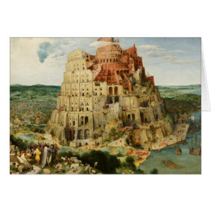 Cartão Pieter Bruegel, o Velho - A Torre de Babel