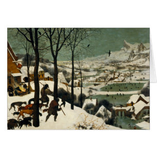 Cartão Pieter Bruegel, o Velho - Caçadores na Neve