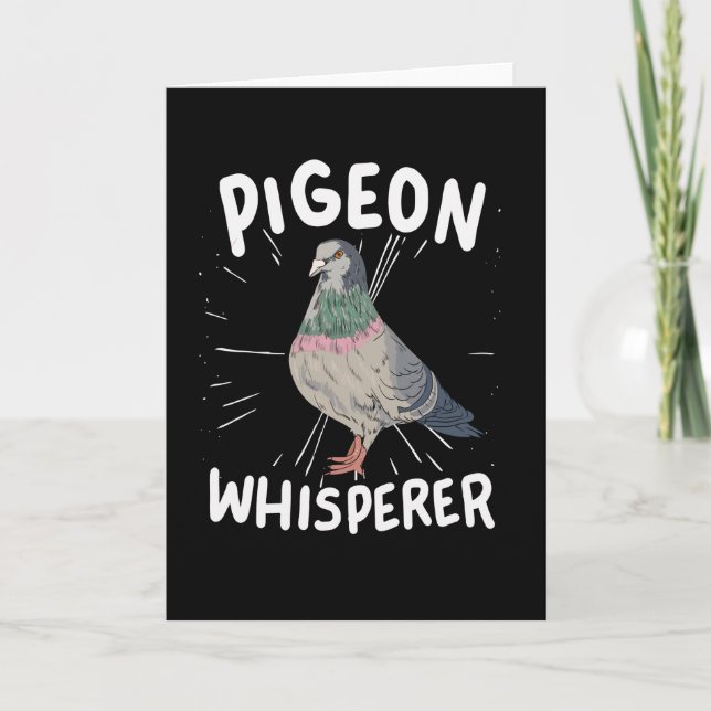 Cartão Pigeon Whisperer (Frente)