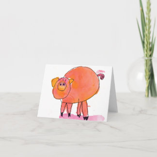 Cartão Piggle • Sarah Bowen, idade 7