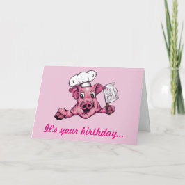 Cartão Piggy, O Aniversário do Marinheiro Higiac