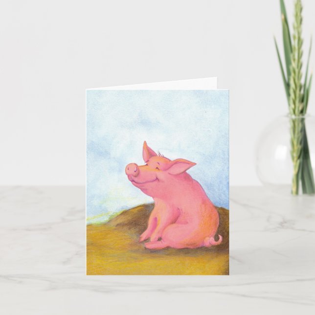 Cartão Piggy Pinkles / Notecards (Frente)