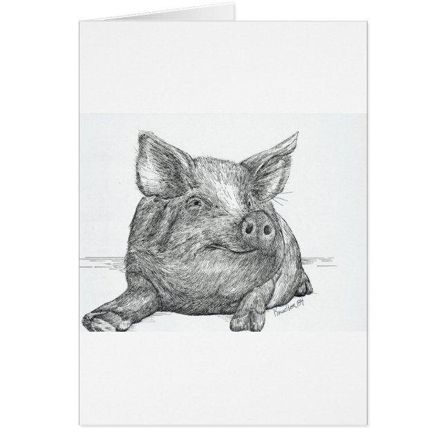 Cartão Piglet (Frente)