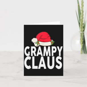Cartão Pijama Combinante para Família de Natal do Vovô Pa