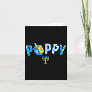 Cartão Pijama de festa de família combinando Hanukkah Dre