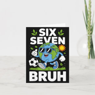 Cartão Pijama de futebol engraçado dia da terra 67 meme b