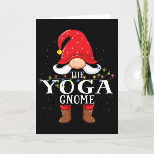 Cartão Pijama de Natal Família Correspondente Gnome de Yo