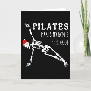 Cartão Pilates de Esqueleto Faz Meus Ossos Se Sentirem Be