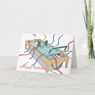 Cartão Pilates Reformer Streamer Birthday