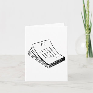 Cartão Pilha De Papel