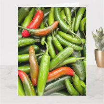 Pilha De Pimentos Espicosos Verdes