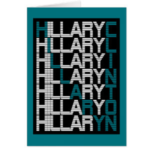 Cartão pilha do tipo clinton hillary