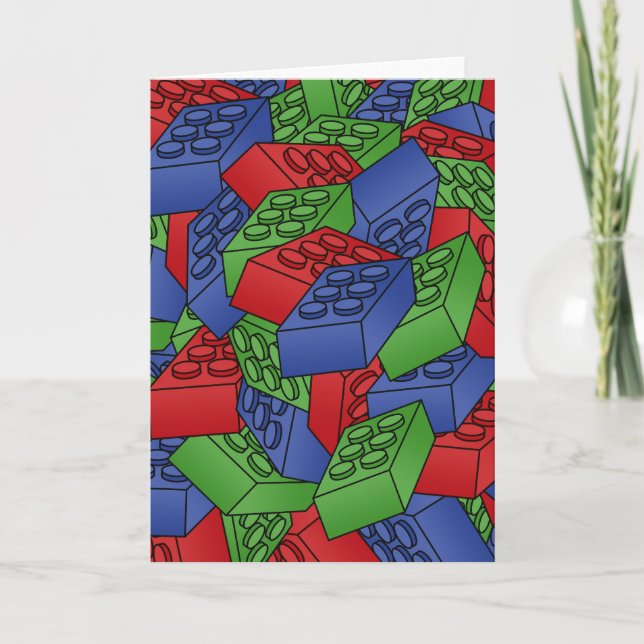 Cartão Pilha dos blocos de apartamentos (Frente)