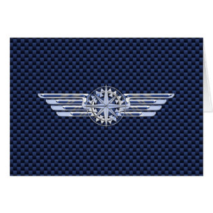 Cartão Piloto De Ar Geral Cromo Como Asas Compulsão