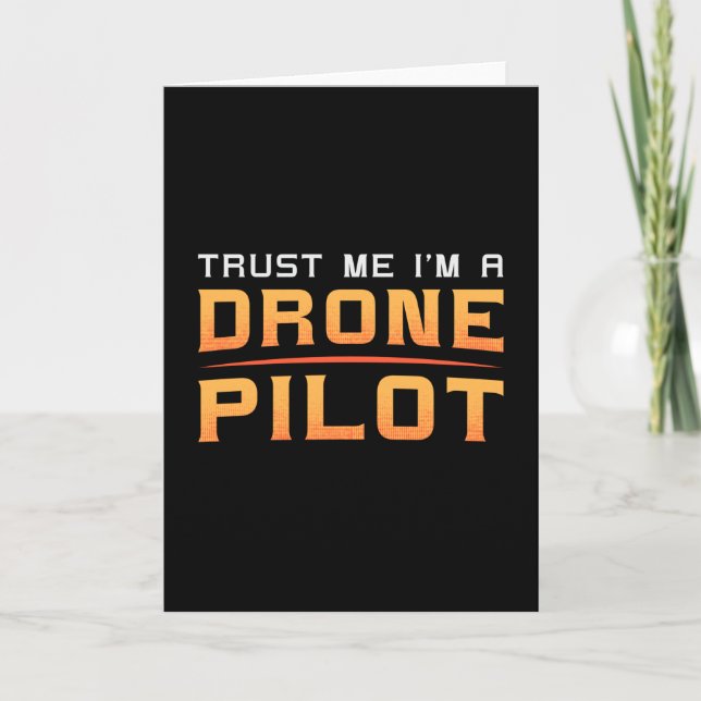 Cartão Piloto de Drone Quadcopter Camera FPV Drones prese (Frente)