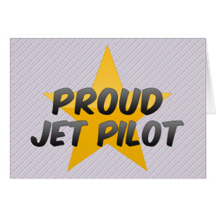 Cartão Piloto de jato orgulhoso