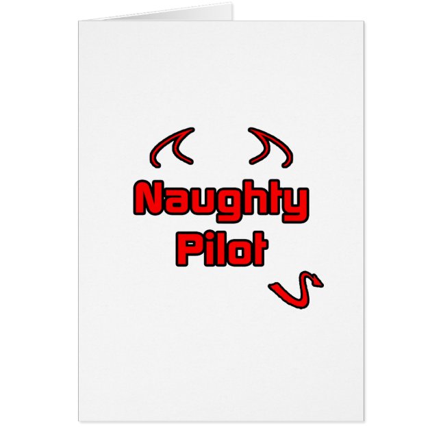 Cartão Piloto travesso (Frente)