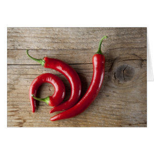 Cartão Pimenta de pimentão vermelho