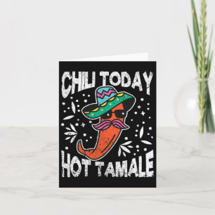 Cartão Pimenta de Taco Mexicano Dabbing Tamale Quente Chi