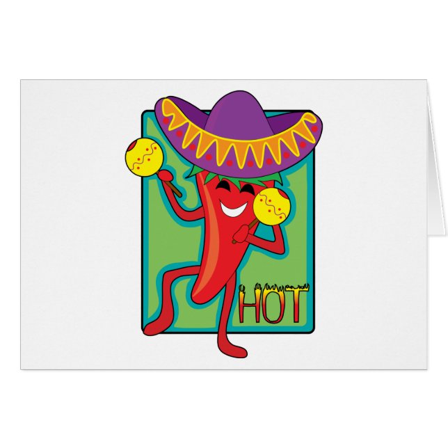 Cartão Pimentão mexicano (Frente Horizontal)