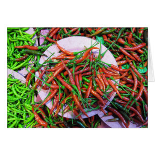 Cartão Pimentas de pimentão do olho do pássaro