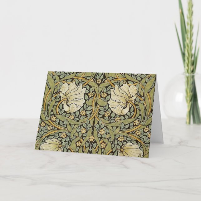 Cartão Pimpernel William Morris (Frente)