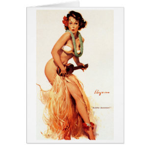 Cartão Pin havaiano acima