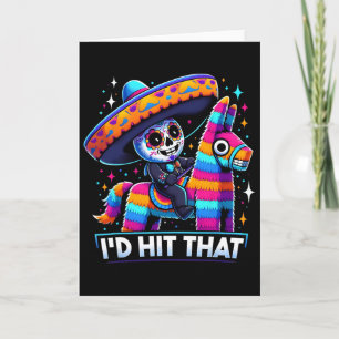 Cartão Pinatas de festa mexicana engraçadas que eu bateri