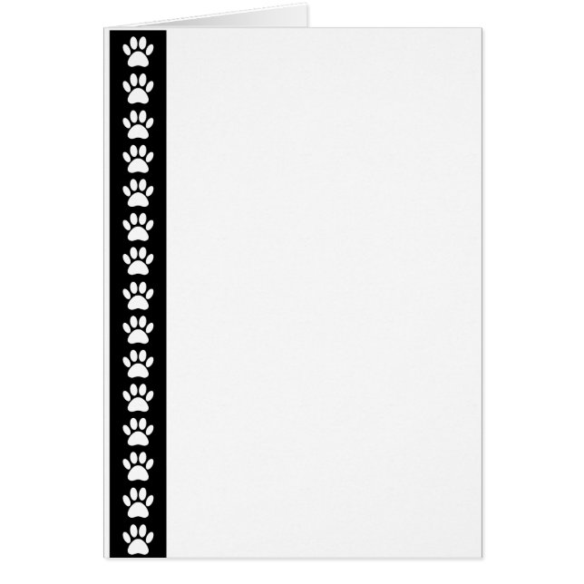 Cartão Pinças De Cachorro Em Greve Negra (Frente)