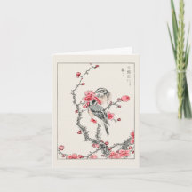 Pine Bunting and Plum Tree - Japonês tradicional