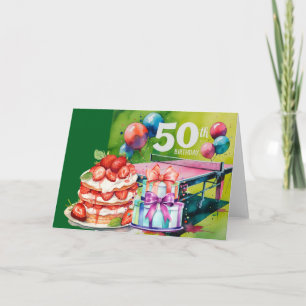 Cartão Ping pong 50º aniversário