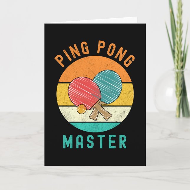 Cartão Ping Pong Master (Frente)
