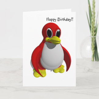 Cartão pinguim