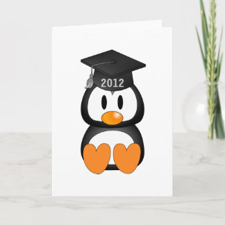 Cartão Pinguim de Graduação