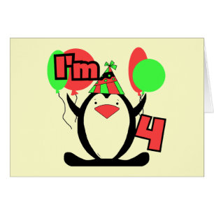 Cartão Pinguim sou 4 t shirts e presentes