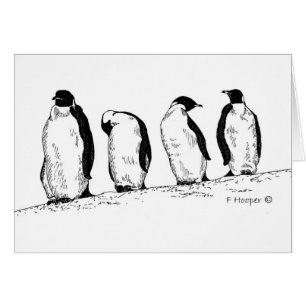 Cartão Pinguins