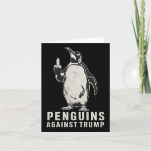 Cartão Pinguins Pinguppers Para Cima Pinguins De Dedo Méd