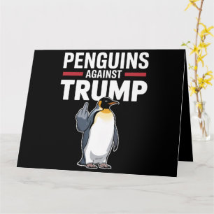 Cartão Pinguins Viram Resistência Contra Trump
