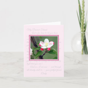 Cartão Pink Apple Blossom Classy Notecard