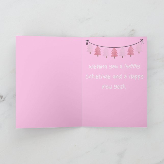 Cartão Pink Christmas (Interior)