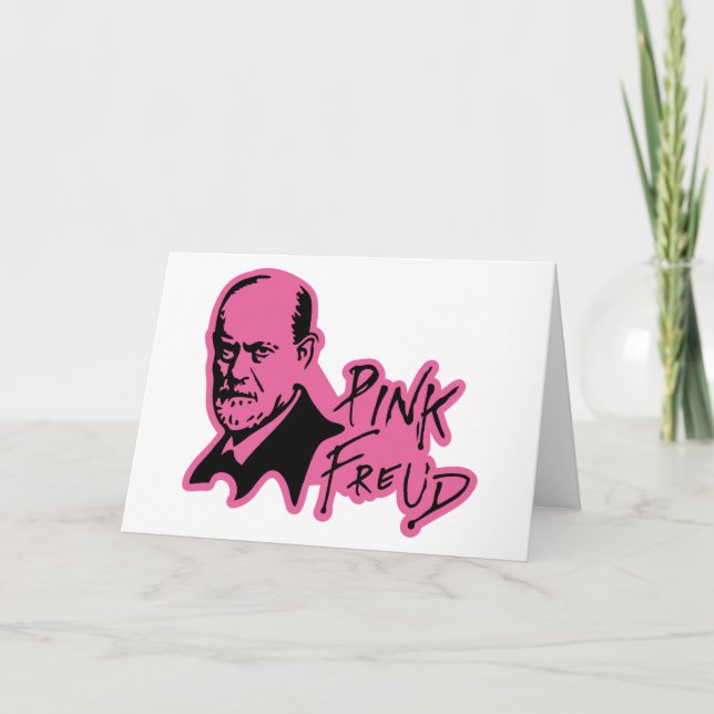 Cartão PINK FREUD Psychoanalysis Sound Edition (Frente)