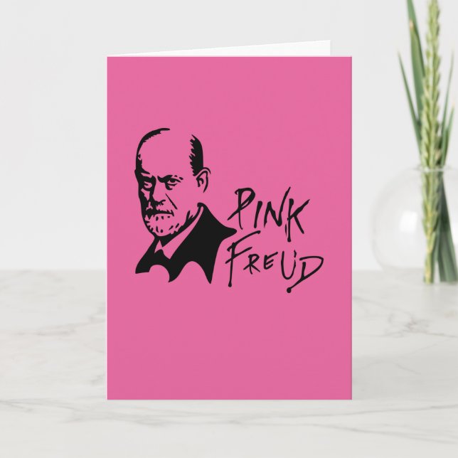 Cartão PINK FREUD Psychoanalysis Sound Edition (Frente)
