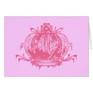 Cartão Pink Gothic Decayed Crown