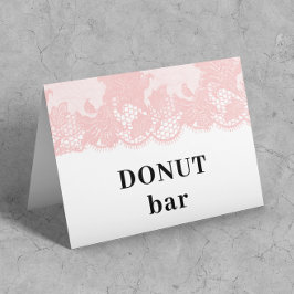 Cartão Pink Lace  Popcorn Bar Tent