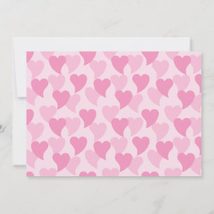 Cartão Pink Lovely Hearts Seamless Pattern