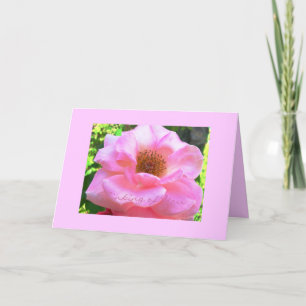 Cartão "pink rose"... Thinking of You Card.